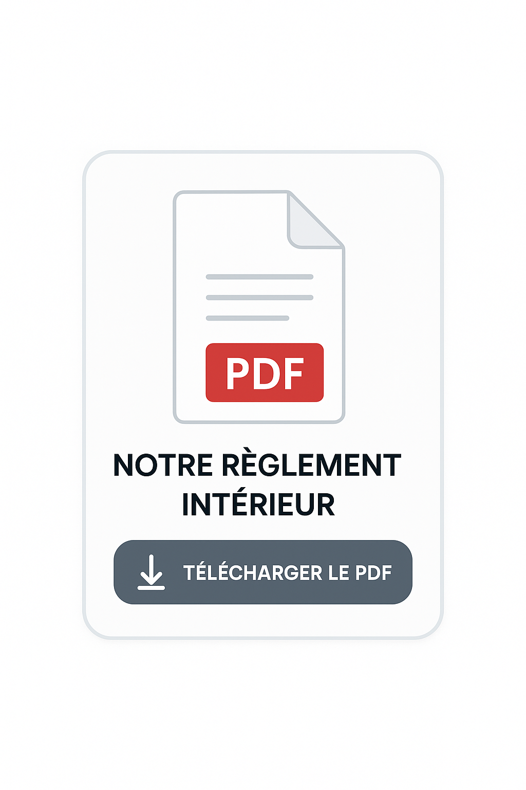 Règlement Intérieur